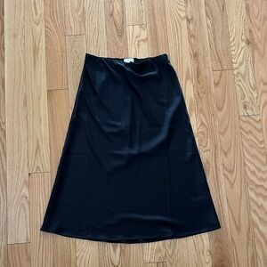 Amazon The Drop Maya Silky Slip Skirt - Black- Size Small